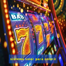 sistema solar para colorir